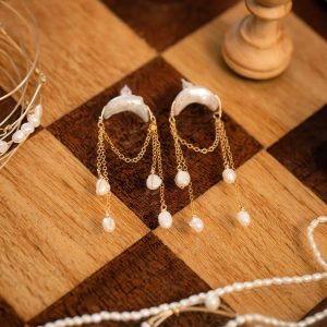 Boucles d&rsquo;oreilles lune