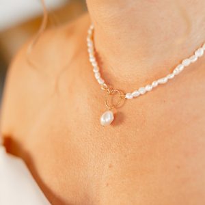 Collier perles barroque